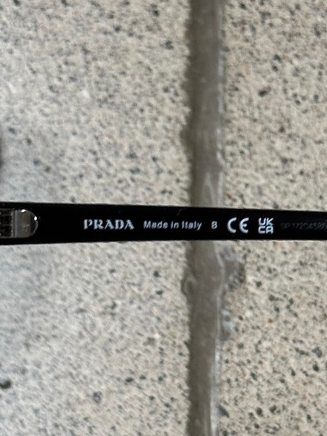 Prada ‘Blue Ray’ Black Tinted Square Shape Sunglasses