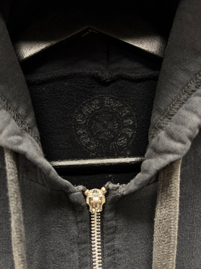 Vintage Chrome Hearts ‘T-Bar Logo’ Black Zip-Up Hoodie
