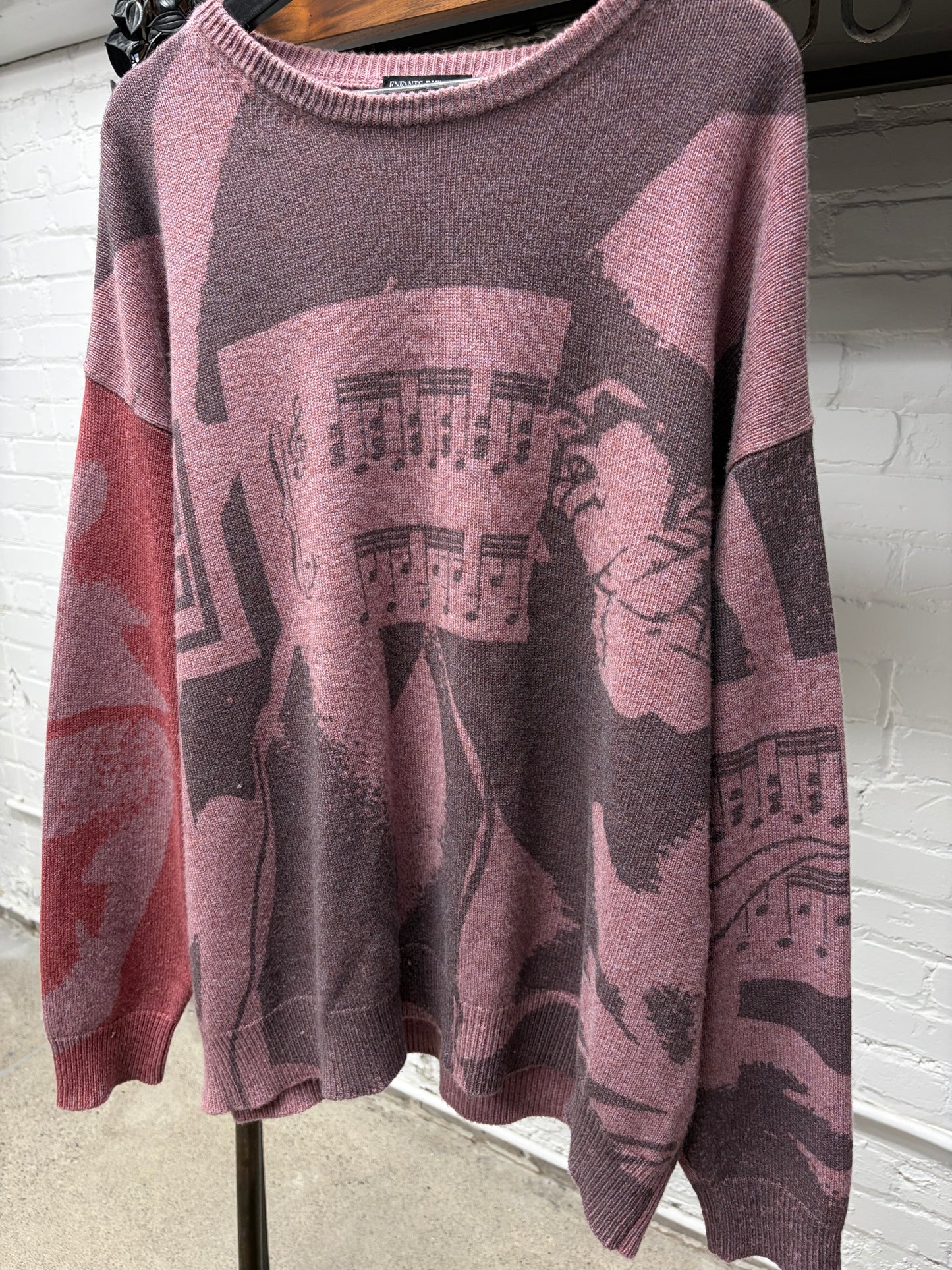 SS2024 Enfants Riches Deprimes ‘Trax Unsound’ Cashmere Music Sweater