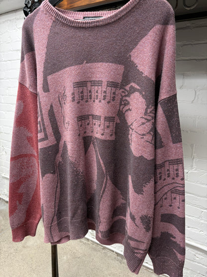 SS2024 Enfants Riches Deprimes ‘Trax Unsound’ Cashmere Music Sweater