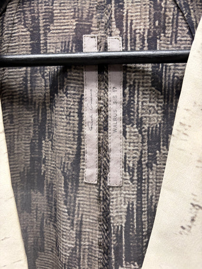 SS2017 Rick Owens ‘Walrus’ Leopard Print Sheer Blazer