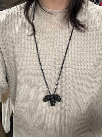 SS2006 Number (N)ine ‘Welcome to the Shadows’ Triple Skull Necklace