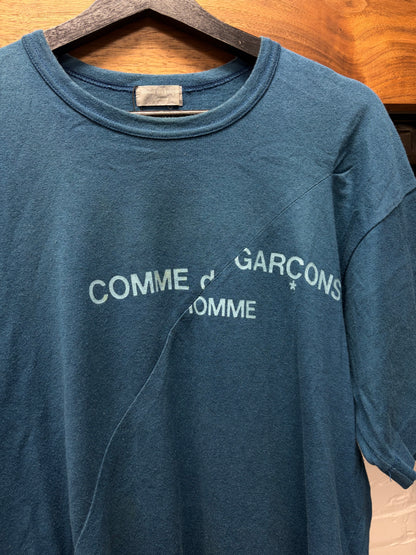 SS1998 First Edition Comme Des Garçons Homme ‘Split Logo’ Reconstructed T-Shirt