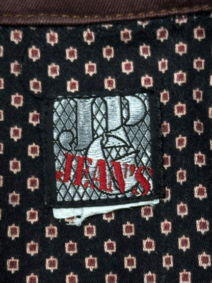 Vintage 80s Jean Paul Gaultier ‘Oxblood’ Red Denim Jacket