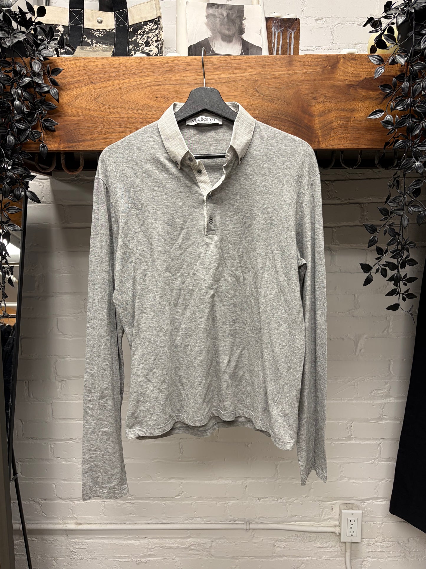 Neil Barrett Sweatshirt Cotton Collared Shirt