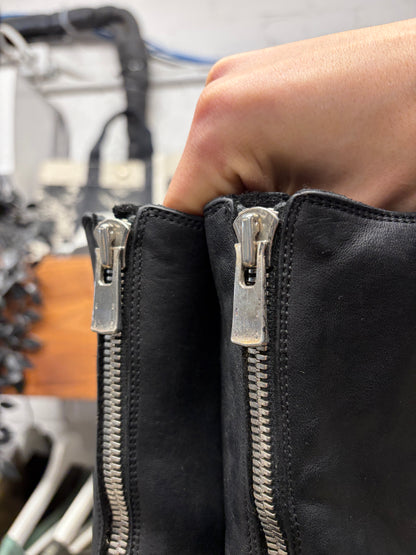 Guidi ‘PL2’ Black Horse Leather ‘Front Zip’ Boots Boots
