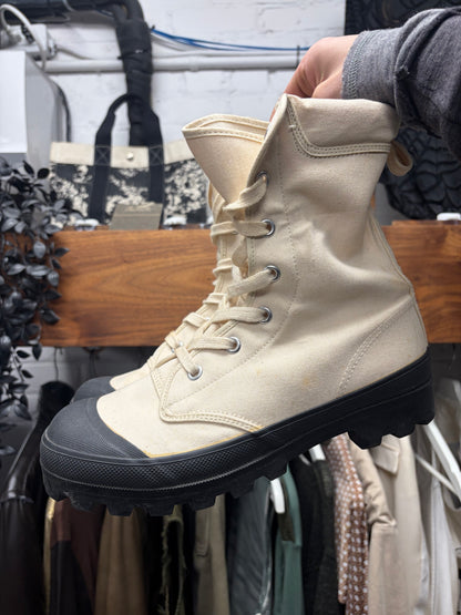 SS1995 Comme Des Garçons Homme Canvas/Rubberized Duck Boots