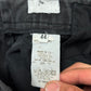AW1999 Helmut Lang Waxed Black ‘Biker Knee’ Slim Cut Denim