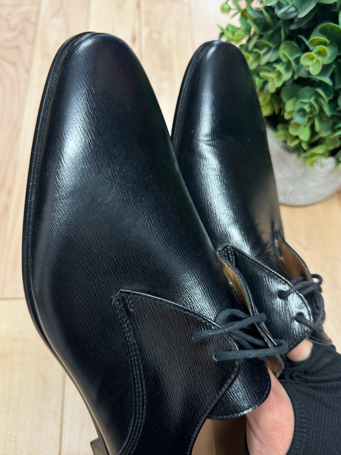 Burberry Oxford Black Leather Dress Shoes