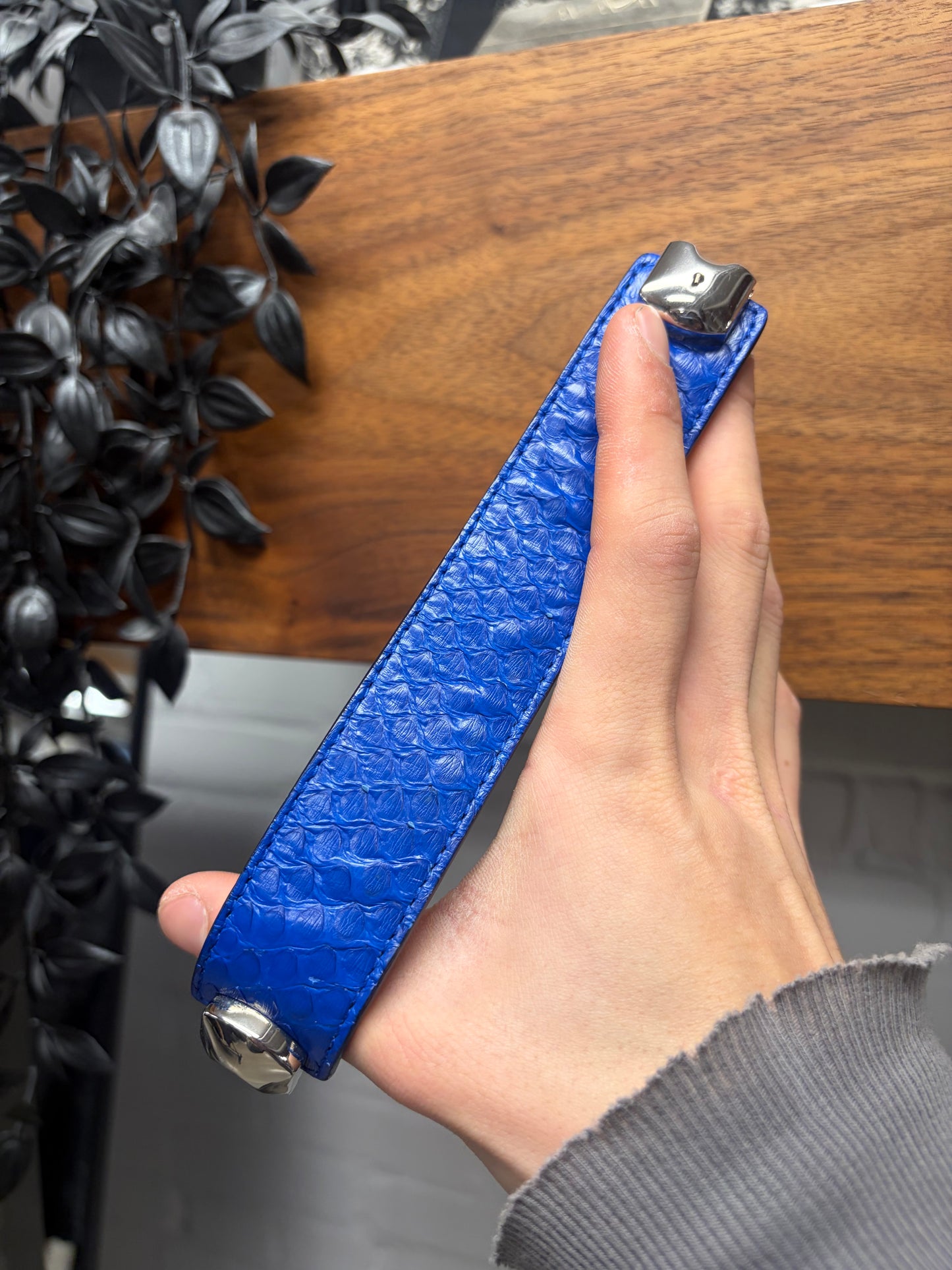 Balenciaga Genuine Snakeskin Leather Bracelet