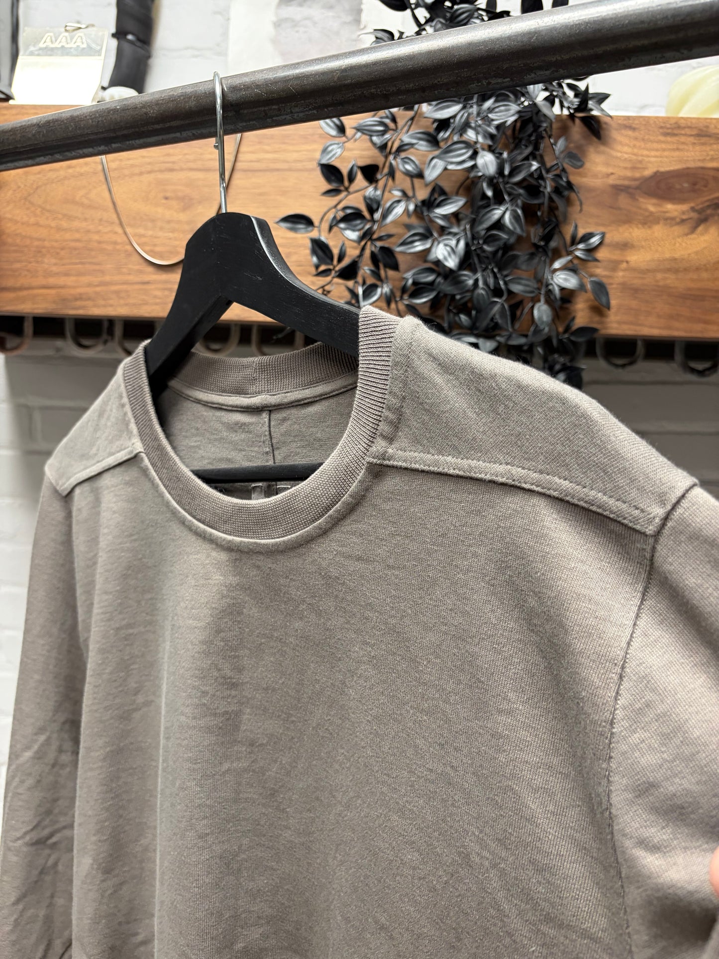 SS2023 Rick Owens ‘Edfu’ Dust Brown Sweatshirt