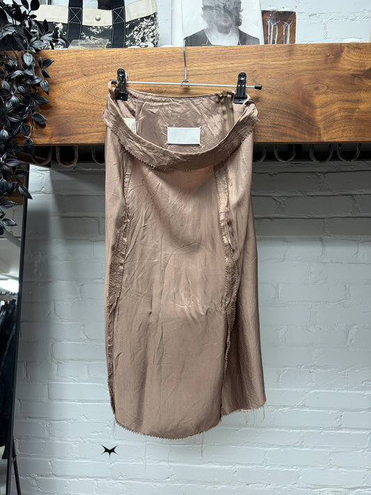 SS2006 Maison Martin Margiela ‘Blank Tag’ Raw Hem Silk Skirt