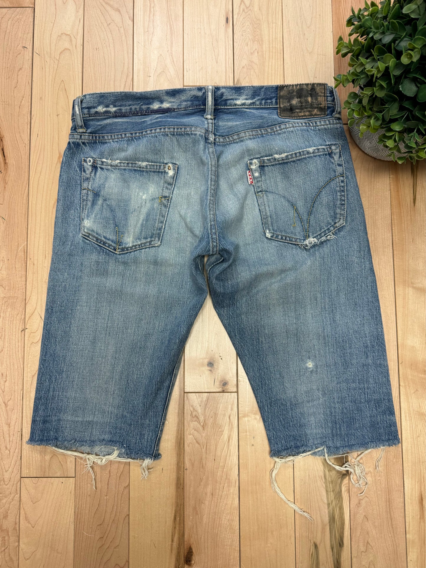 Hysteric Glamour Distressed Denim Shorts