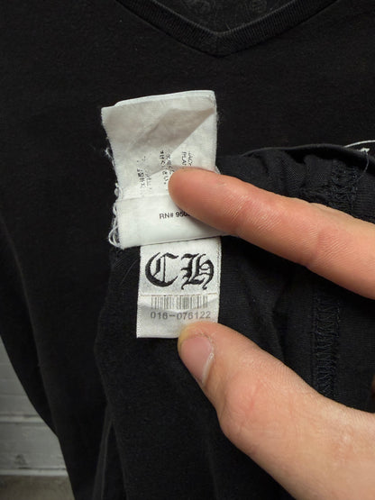 Vintage Chrome Hearts ‘T-Bar Logo’ Faded Black T-Shirt