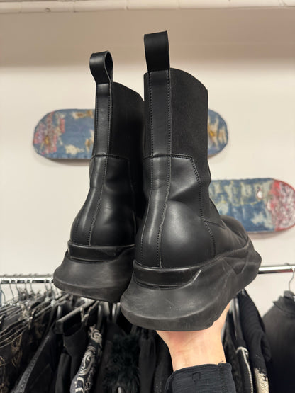 Rick Owens ‘Beatle’ Abstract Sole Leather Boots