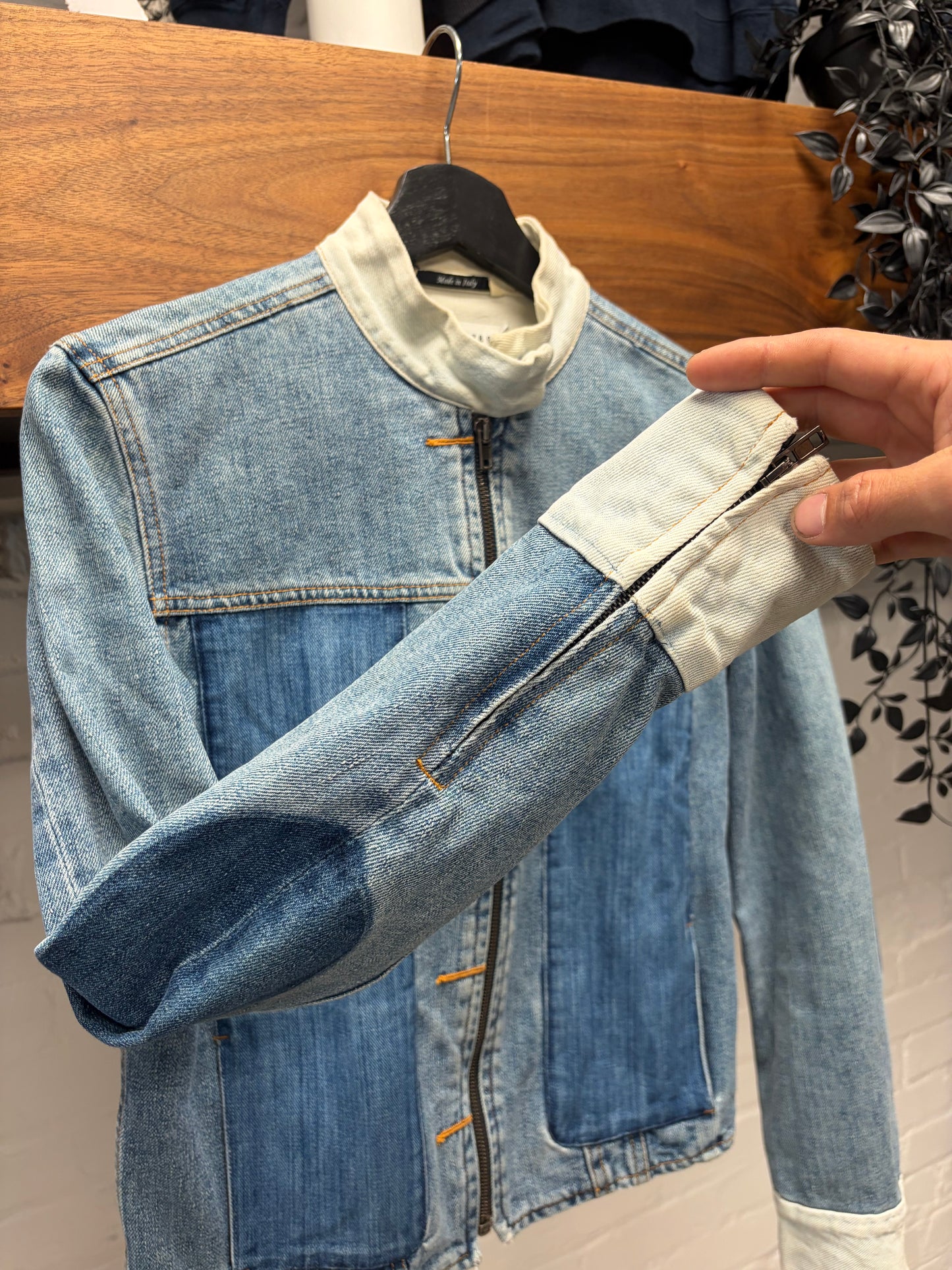 Maison Martin Margiela Reconstructed Hybrid Denim Cafe Jacket