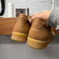 Maison Margiela ‘Court’ Brown Leather/Suede Crepe Sole Sneakers