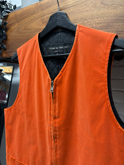 1996 Comme Des Garçons Homme Plus Crushed Velvet Reversible Work-Vest