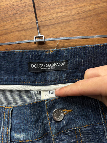 2000s Dolce & Gabbana Mainline Hybrid Denim/Cargo Pants