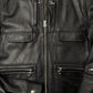 AW2007 Undercover Black Lambskin Leather Worker’s Jacket