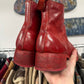 Guidi ‘PL1’ Red Leather Front Zip Boots