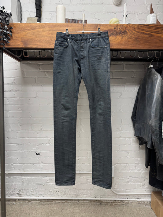 Dior Homme ‘Waxed Black’ Unaltered Skinny Denim