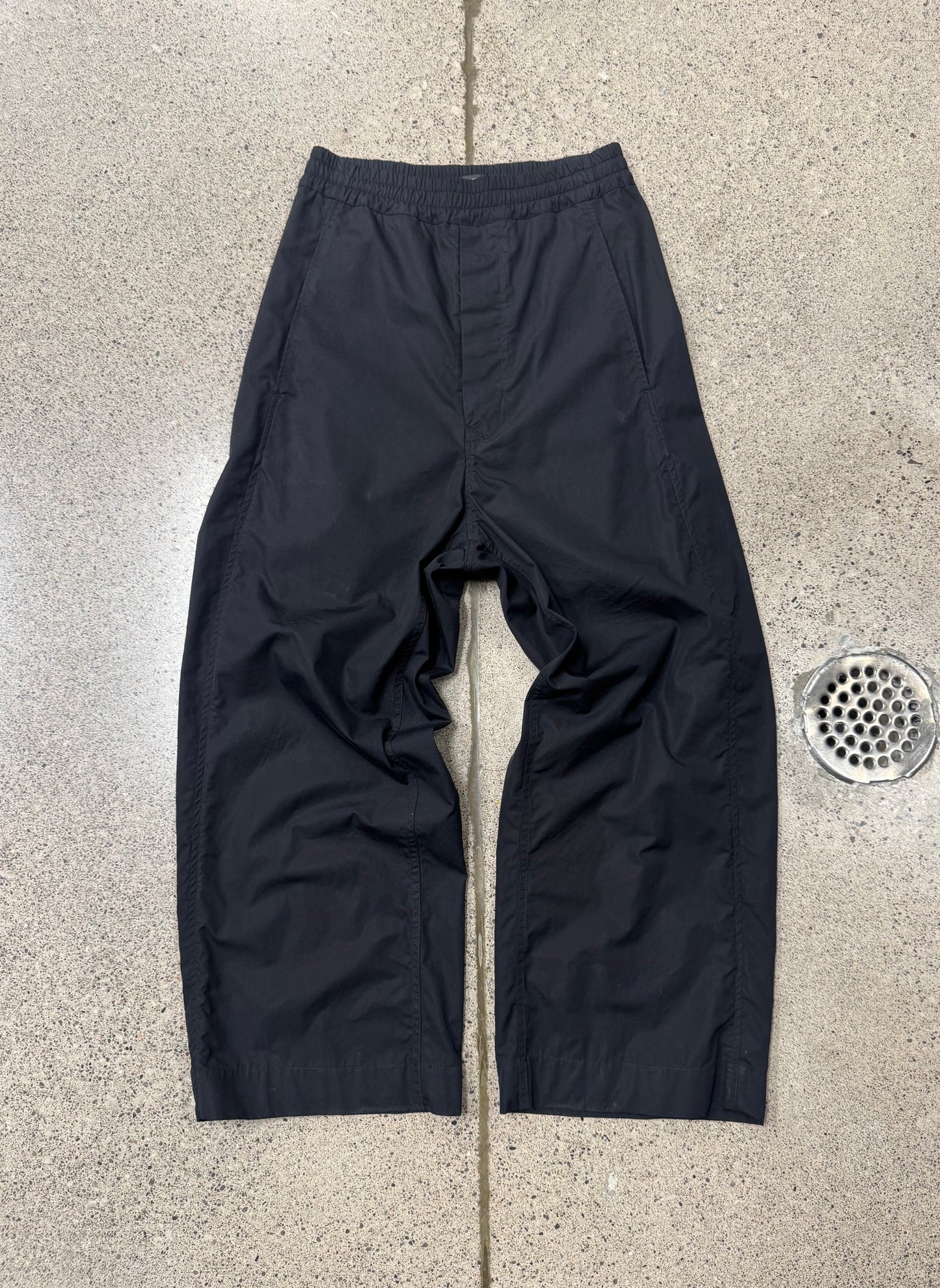 Ann Demeulemeester Wide Leg Lightweight Black Track Pants