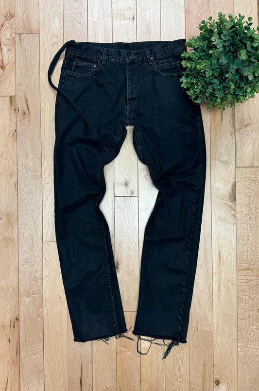 Rick Owens Waxed Detroit Cut Denim