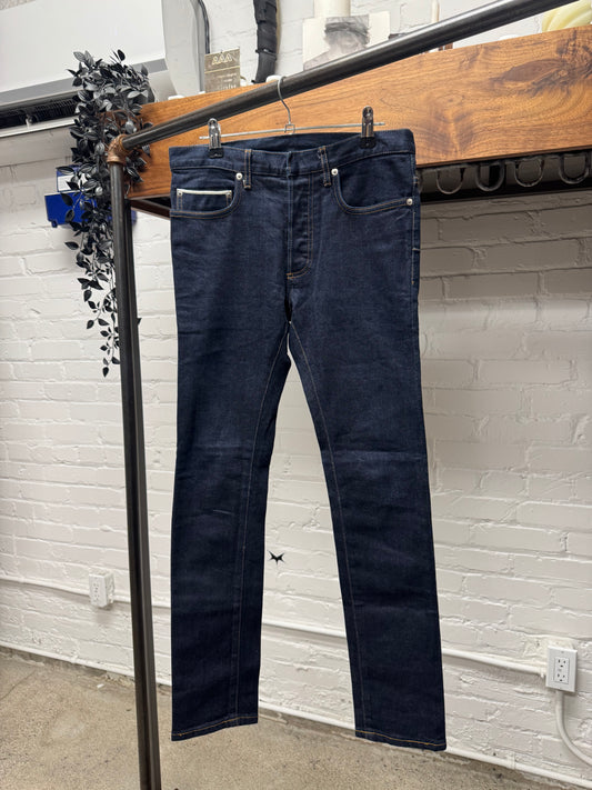 Dior Homme ‘Raw Blue Selvedge’ Skinny Cut Denim