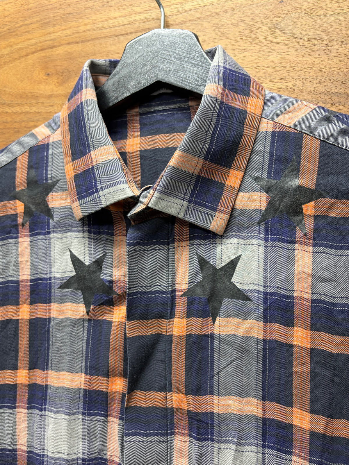 AW2016 Givenchy by Ricardo Tisci ‘Stars’ Plaid Button Up Shirt