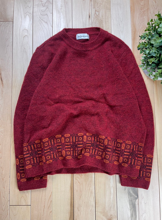 Vintage 1990s Yves Saint Laurent Wool Knit Sweater