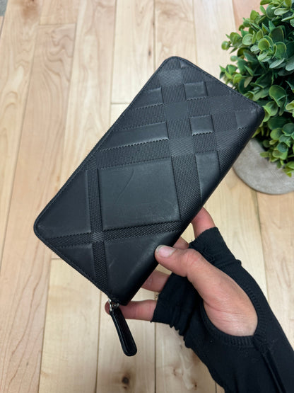 Burberry Nova Check Black Long Wallet