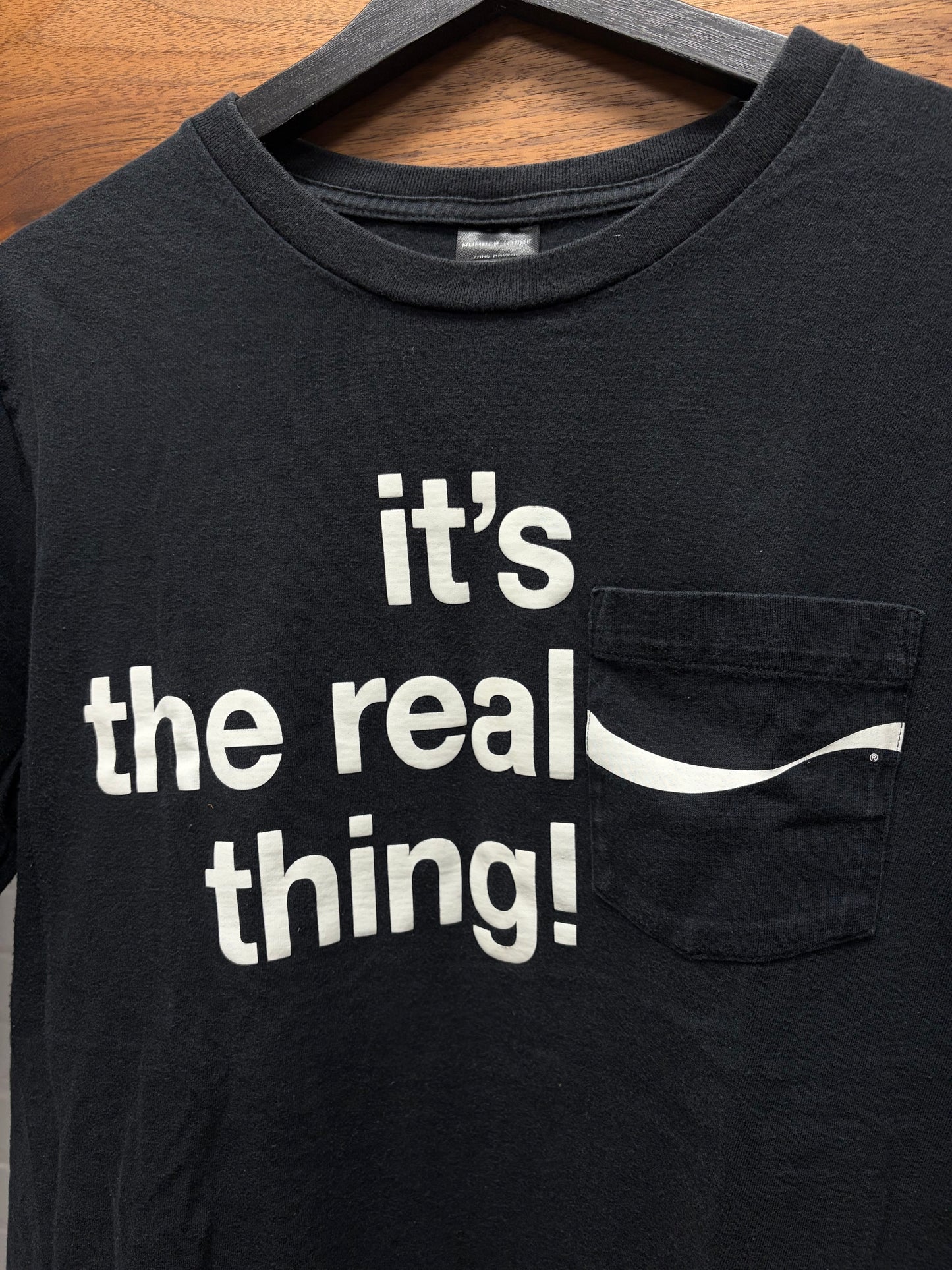 Number (N)ine Coca Cola ‘It’s the Real Thing’ Slogan T-Shirt