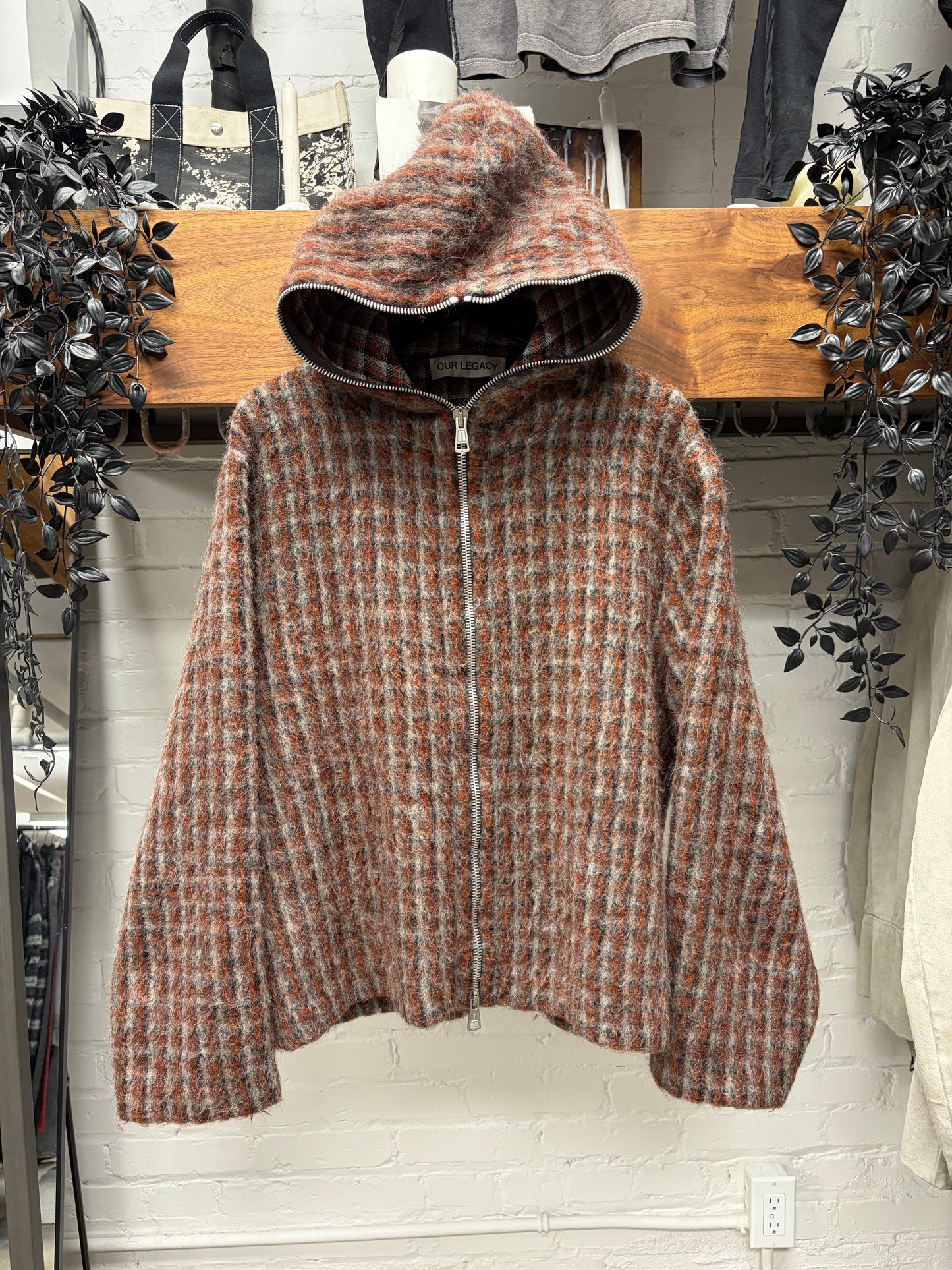 Our Legacy ‘Gimp’ Plaid Full Zip Hoodie