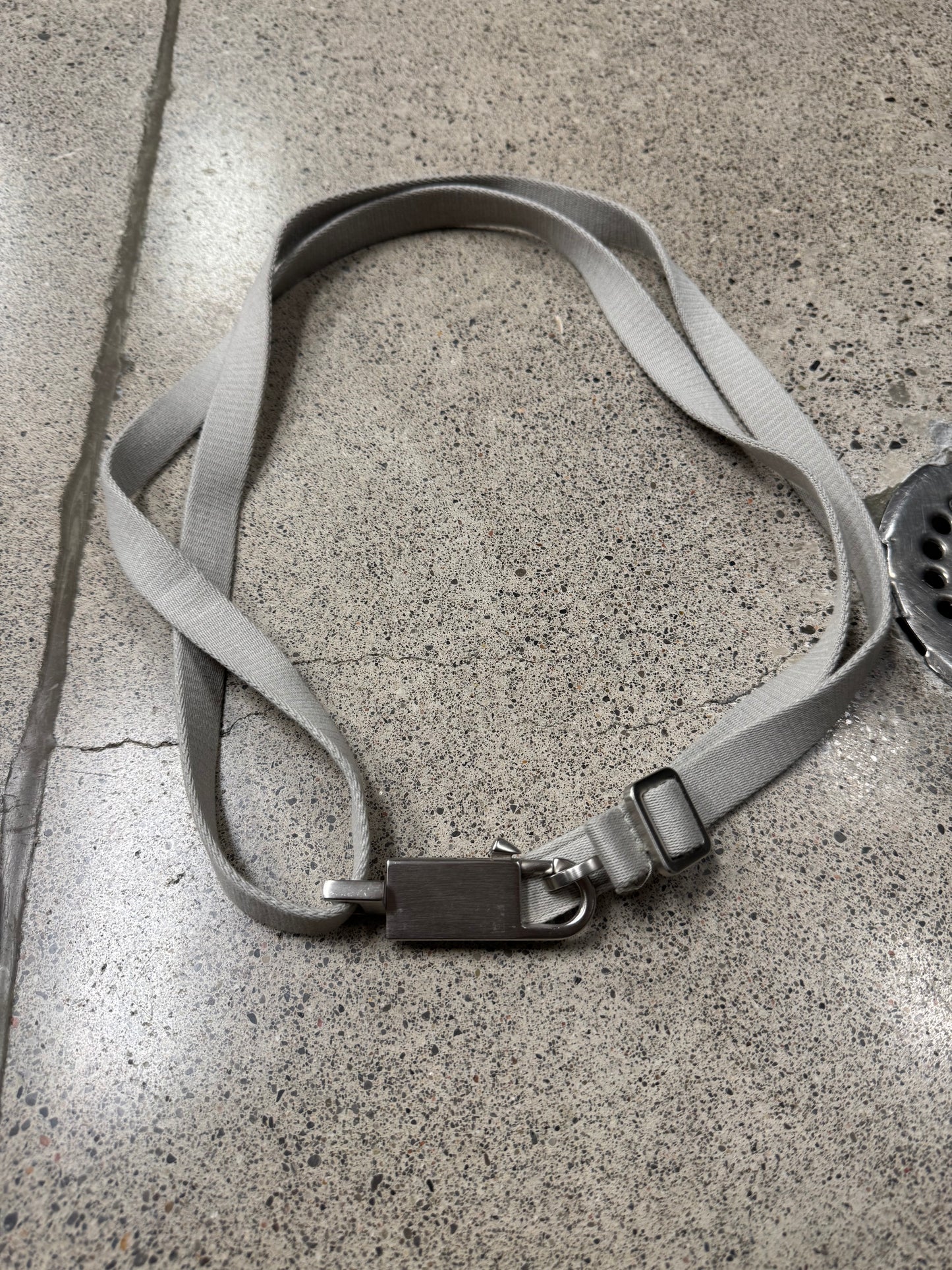 Rick Owens ‘Disco’ Silver/Pearl Clip Closure Belt