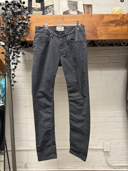 Acne Studios ‘Ace UPS’ Faded Black Skinny Jeans