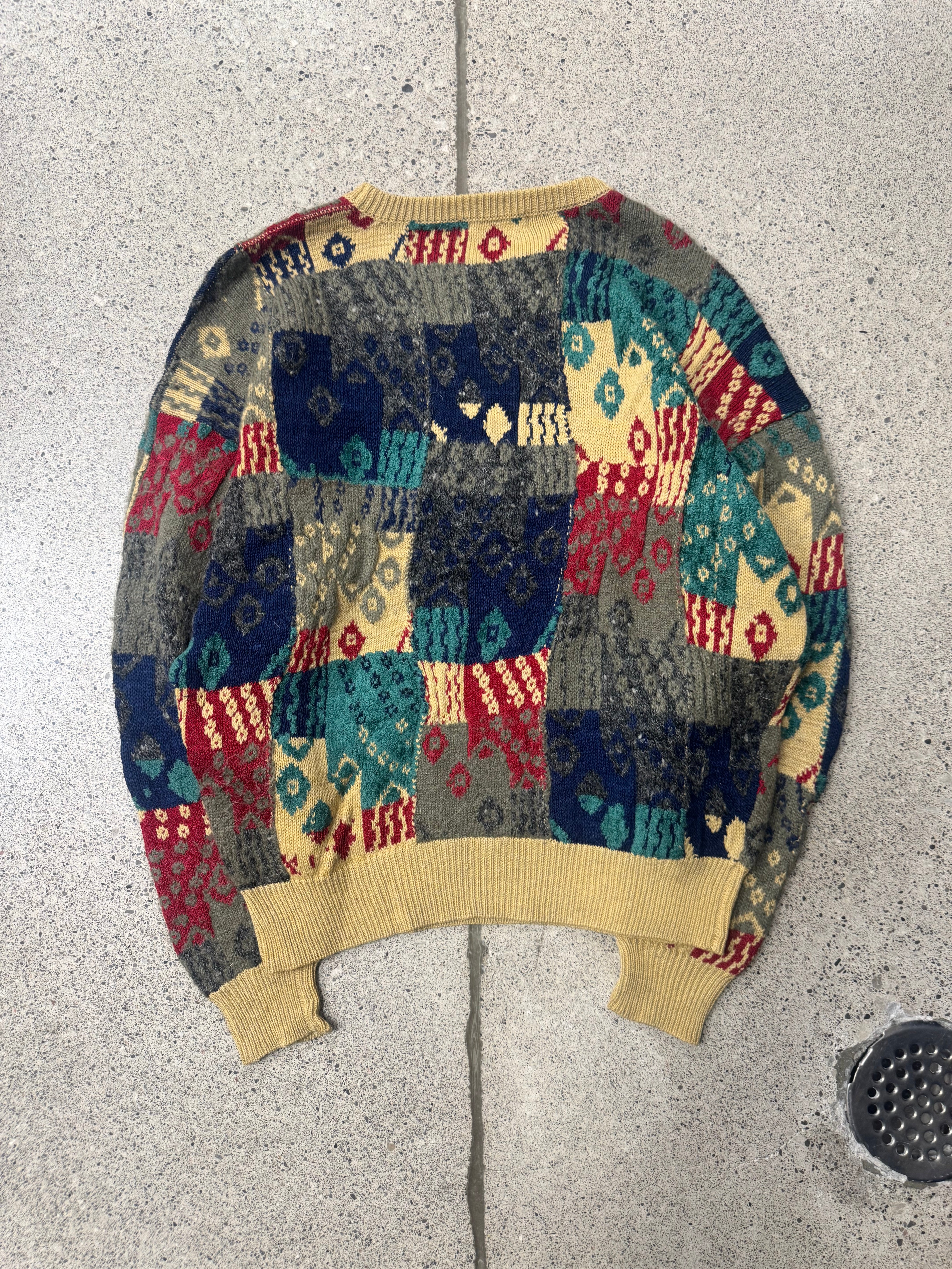 Vintage 1980s Issey Miyake Patterned Knit Sweatshirt – Alex Vintage 1980s Issey Miyake Patterned Knit Sweatshirt – Alex