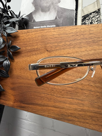 Gucci Clear Lens Tortoiseshell Prescription Glasses Frames