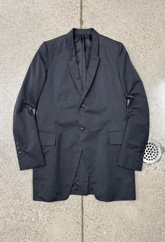 SS2019 Rick Owens ‘Babel’ Speckled Black Blazer