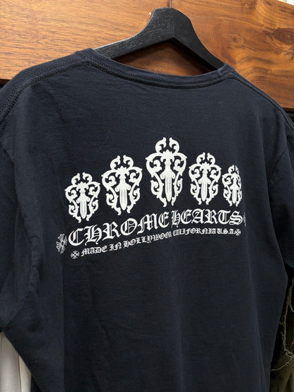 Chrome Hearts ‘Floral Dagger’ Black Graphic T-Shirt