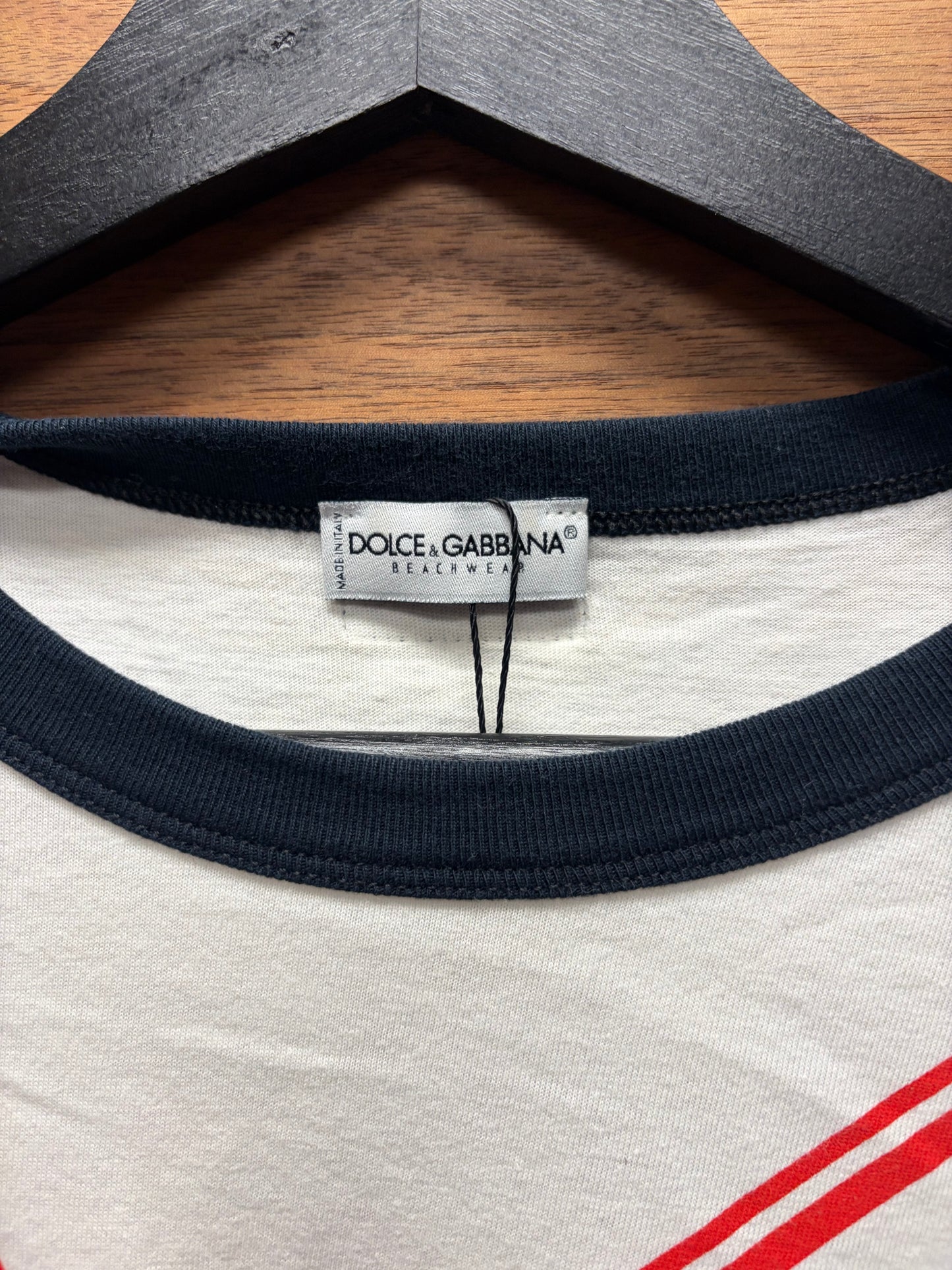 Dolce & Gabbana ‘Football’ White Cotton Long Sleeve Shirt