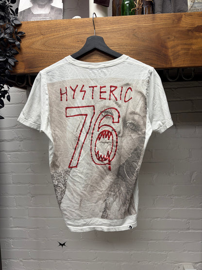 Hysteric Glamour ‘Too Drunk’ Crude Drawing White Graphic T-Shirt