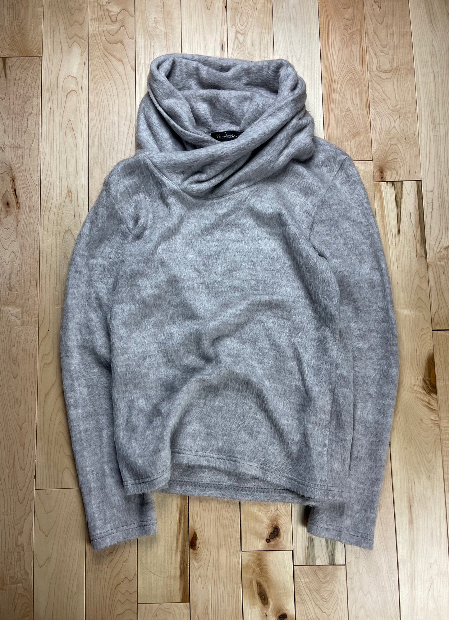 Tornado Mart Shawl Neck Hooded Sweater