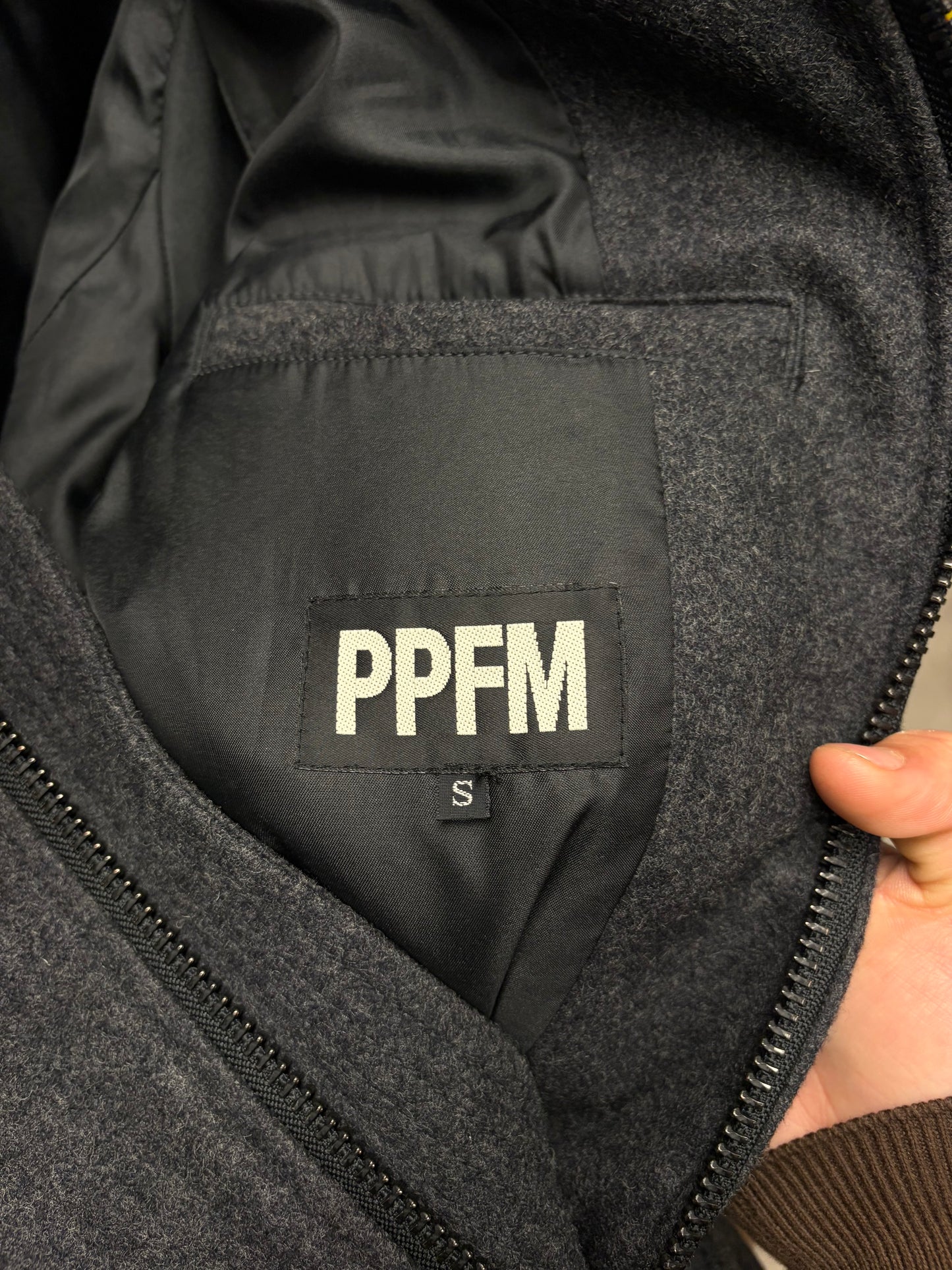 PPFM Military Inspired High Neck Wool Jacket