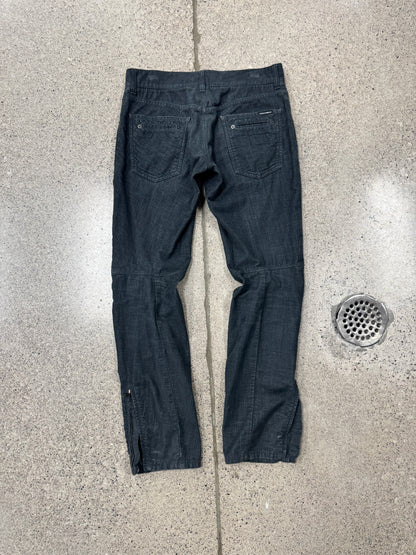 2000s Dolce & Gabbana Zipper Flared Leg Denim