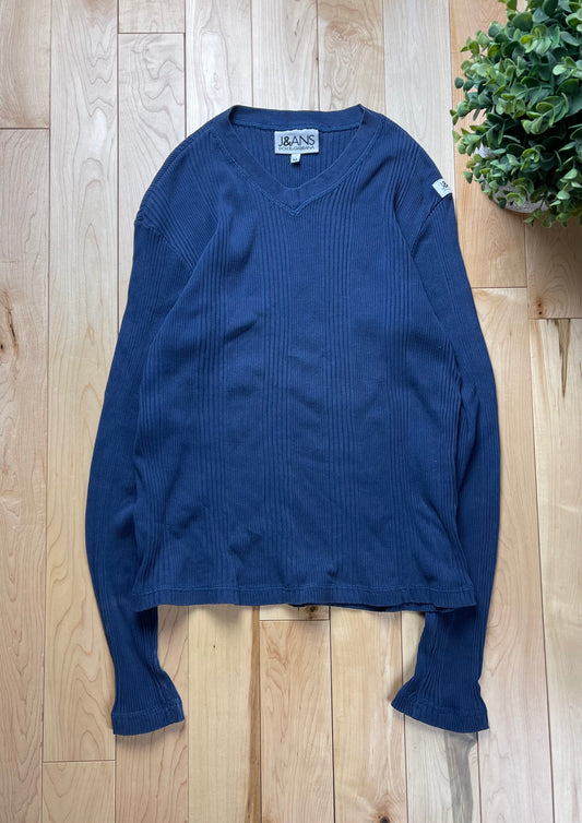 Vintage Dolce & Gabbana Jeans Ribbed V-Neck Sweater