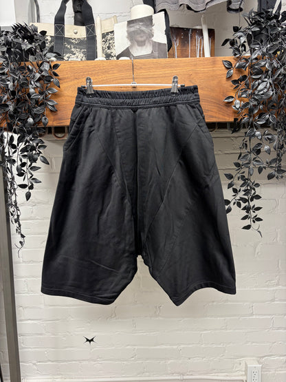 AW2016 Julius Nylon/Cotton Black Drop Crotch Shorts