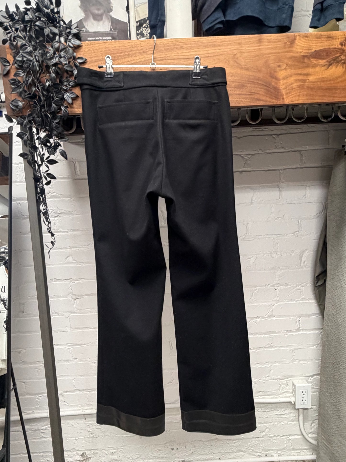 Kiko Kostadinov x Mckintosh Belted Black Low Rise Cashmere Pants