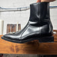 SS2019 Balenciaga ‘BB Rim’ Square Toe Shape Black Patent Leather Boots