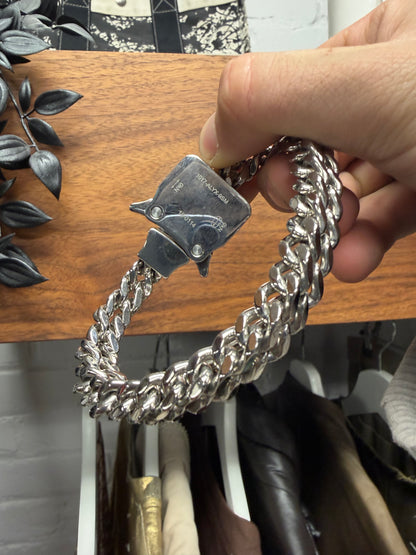 1017 Alyx 9SM ‘Cubix’ Roller Buckle Silver Bracelet